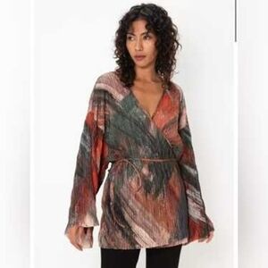 Zara Earthy Toned Blouse
